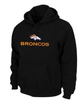 Denver Broncos Authentic Logo Pullover Hoodie Black Cheap