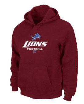 Detroit Lions Critical Victory Pullover Hoodie RED Cheap