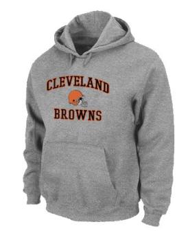 Cleveland Browns Heart & Soul Pullover Hoodie Grey Cheap