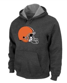 Cleveland Browns Logo Pullover Hoodie Dark Grey Cheap