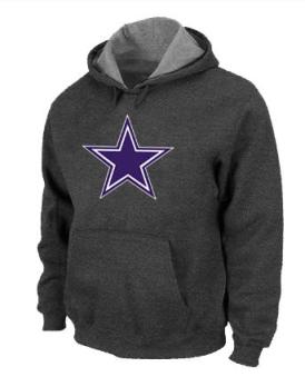 Dallas Cowboys Logo Pullover Hoodie Dark Grey Cheap