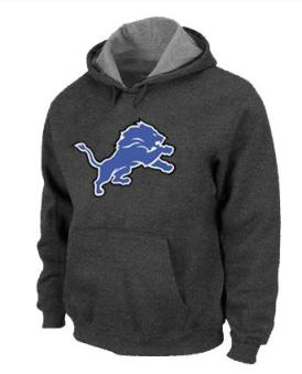 Detroit Lions Logo Pullover Hoodie Dark Grey Cheap