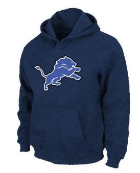Detroit Lions Logo Pullover Hoodie Dark Blue Cheap