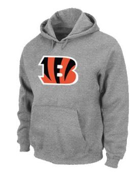 Cincinnati Bengals Logo Pullover Hoodie Grey Cheap