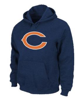 Chicago Bears Logo Pullover Hoodie Dark Blue Cheap