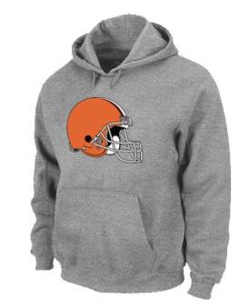 Cleveland Browns Logo Pullover Hoodie Grey Cheap