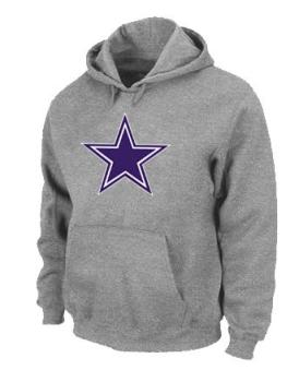 Dallas Cowboys Logo Pullover Hoodie Grey Cheap