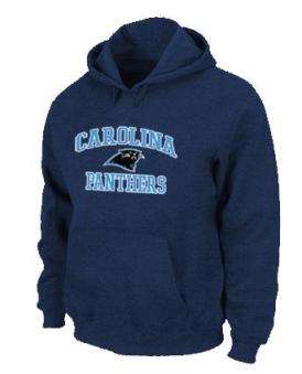 Carolina Panthers Heart & Soul Pullover Hoodie Dark Blue Cheap