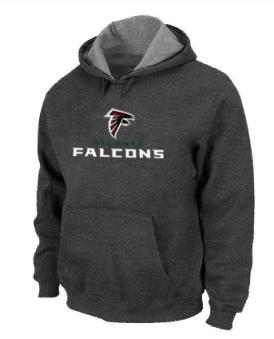 Atlanta Falcons Authentic Logo Pullover HoodieDark Grey Cheap