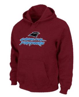 Carolina Panthers Authentic Logo Pullover Hoodie RED Cheap