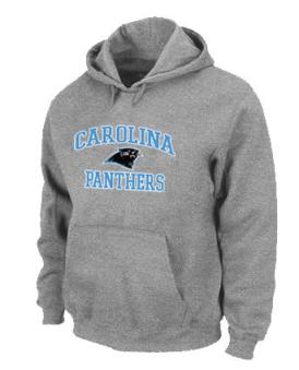 Carolina Panthers Heart & Soul Pullover Hoodie Grey Cheap