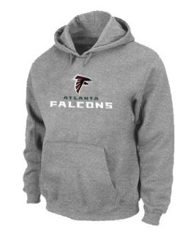 Atlanta Falcons Authentic Logo Pullover Hoodie Grey Cheap