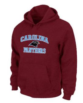 Carolina Panthers Heart & Soul Pullover Hoodie Red Cheap
