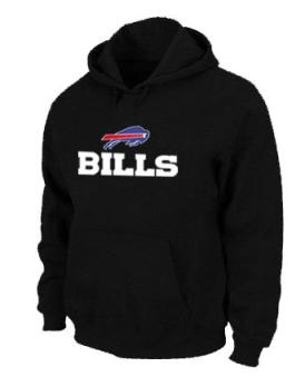 Buffalo Bills Authentic Logo Pullover Hoodie Black Cheap