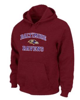 Baltimore Ravens Heart & Soul Pullover Hoodie Red Cheap