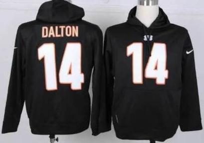 Nike Cincinnati Bengals 14 Andy Dalton Black NFL Hoodie Cheap