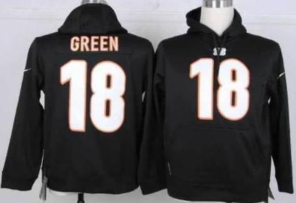 Nike Cincinnati Bengals 18 A.J. Green Black NFL Hoodie Cheap