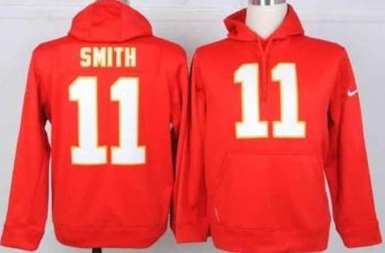 Nike Kansas City Chiefs 11 Alex Smith Red NFL Hoodie Cheap