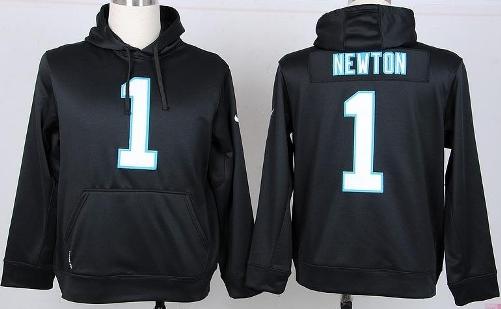 Nike Carolina Panthers 1 Cam Newton Black NFL Hoodie Cheap