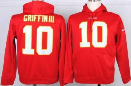 Nike Washington Redskins 10# Robert Griffin III Red NFL Hoodie Cheap