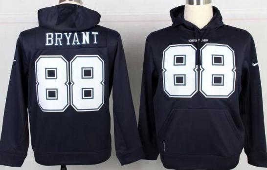 Nike Dallas Cowboys 88 Dez Bryant Blue NFL Hoodie Cheap