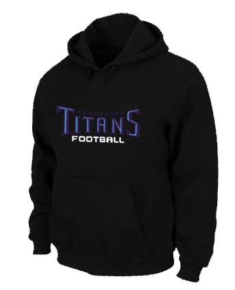Tennessee Titans Authentic font Pullover NFL Hoodie Black Cheap