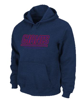 New York Giants Authentic font Pullover NFL Hoodie D.Blue Cheap