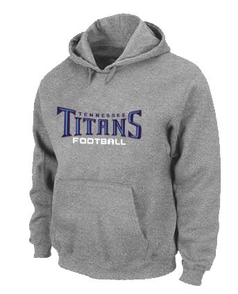 Tennessee Titans Authentic font Pullover NFL Hoodie Grey Cheap
