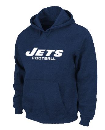 New York Jets Authentic font Pullover NFL Hoodie D.Blue Cheap