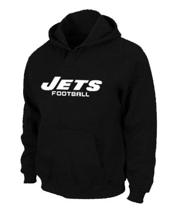 New York Jets Authentic font Pullover NFL Hoodie Black Cheap