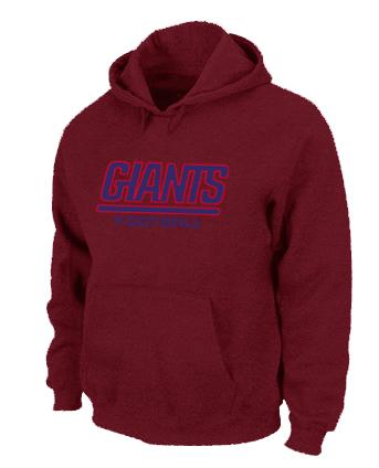 New York Giants Authentic font Pullover NFL Hoodie Red Cheap
