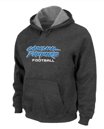 Carolina Panthers Authentic font Pullover NFL Hoodie D.Grey Cheap