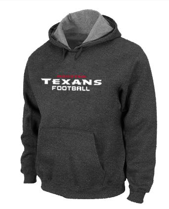 Houston Texans Authentic font Pullover NFL Hoodie D.Grey Cheap