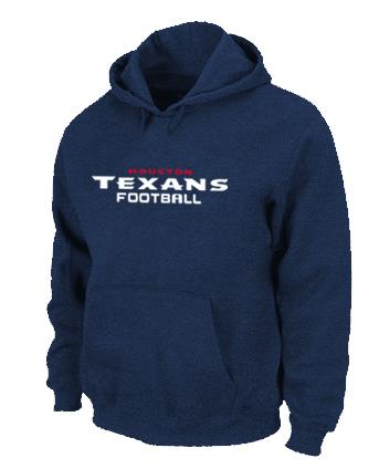 Houston Texans Authentic font Pullover NFL Hoodie D.Blue Cheap