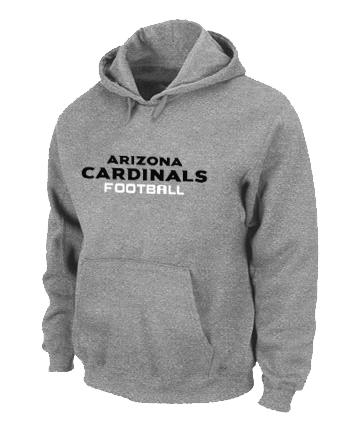 Arizona Cardinals Authentic font Pullover NFL Hoodie Grey Cheap