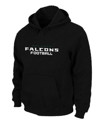 Atlanta Falcons Authentic font Pullover NFL Hoodie Black Cheap