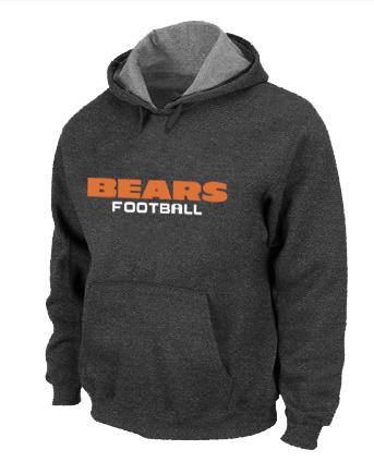Chicago Bears Authentic font Pullover NFL Hoodie D.Grey Cheap