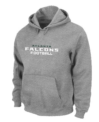 Atlanta Falcons Authentic font Pullover NFL Hoodie Grey Cheap