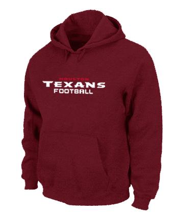 Houston Texans Authentic font Pullover NFL Hoodie Red Cheap