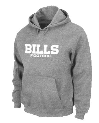 Buffalo Bills Authentic font Pullover NFL Hoodie Grey Cheap