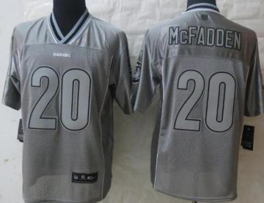 Nike Oakland Raiders 20 Darren McFadden Grey Vapor Elite NFL Jerseys Cheap