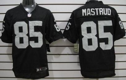 Nike Oakland Raiders #85 Jeron Mastrud Elite Black NFL Jerseys Cheap