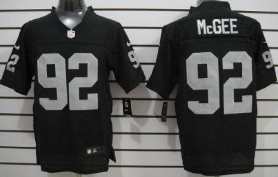 Nike Oakland Raiders #92 Eddie McGee Elite Black NFL Jerseys Cheap
