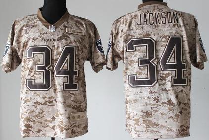 Nike Oakland Raiders 34 Bo Jackson Camo US.Mccuu NFL Jerseys Cheap