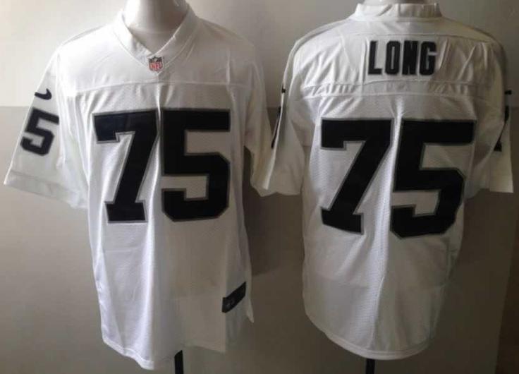 Nike Oakland Raiders 75 Howie Long White Elite NFL Jerseys Cheap