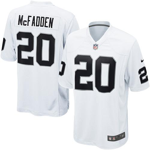 Nike Oakland Raiders 20 Darren McFadden White Game NFL Jerseys Cheap
