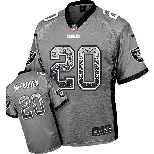 Nike Oakland Raiders 20 Darren McFadden Grey Drift Fashion Elite NFL Jerseys Cheap