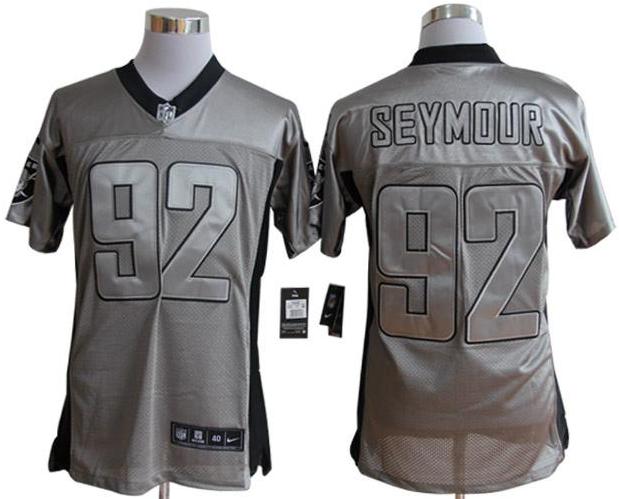 Nike Oakland Raiders #92 Richard Seymour Grey Shadow NFL Jerseys Cheap