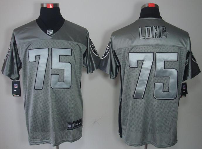 Nike Oakland Raiders 75 Howie Long Grey Shadow NFL Jerseys Cheap