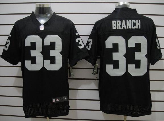 Nike Oakland Raiders #33 Tyvon Branch Black Elite NFL Jerseys Cheap